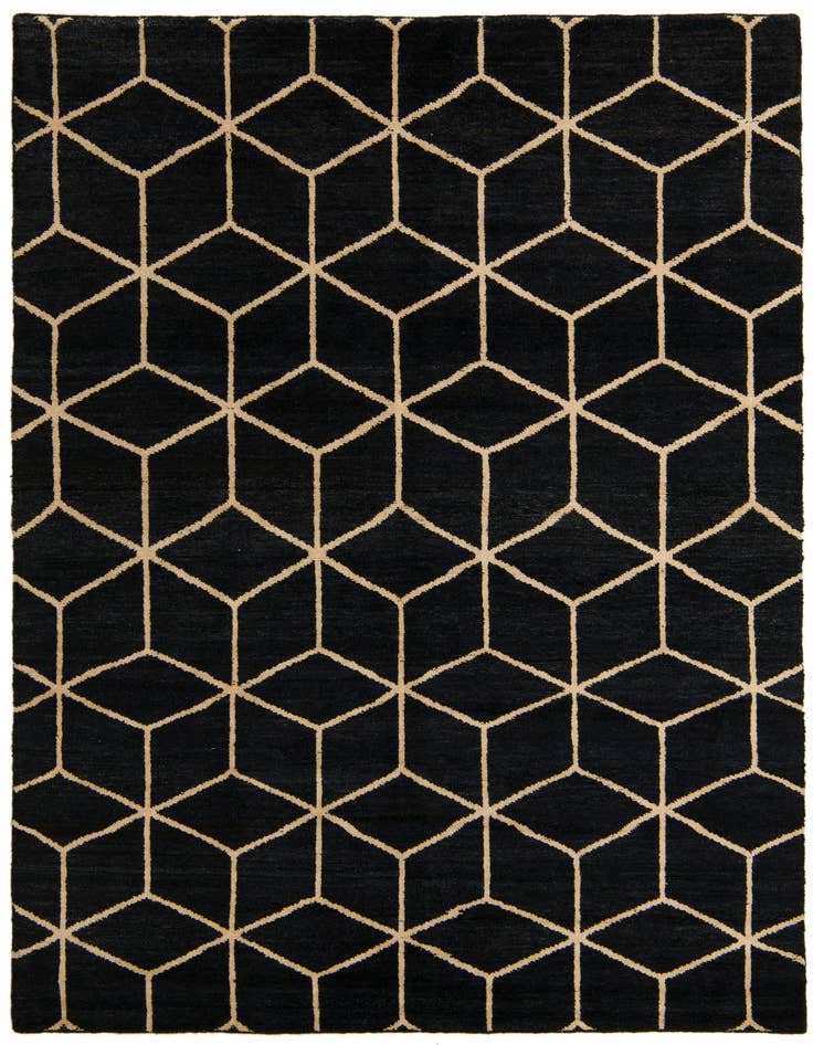 Detail image of 6' 7 x 9' 9 Hand Knotted Darya Wool Rug