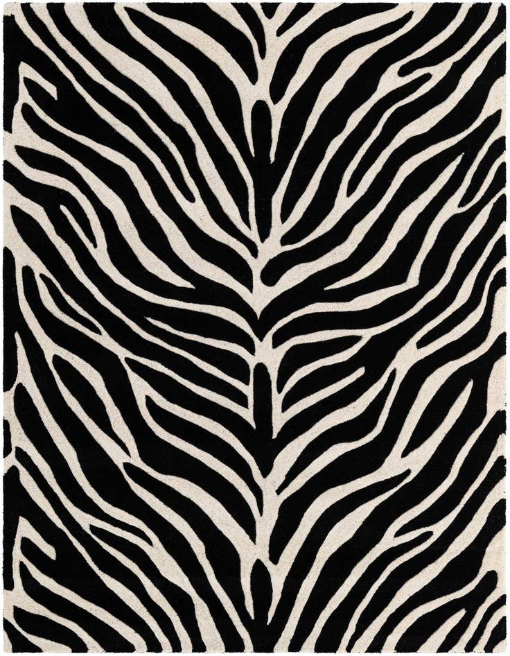 Detail image of 4' 1 x 6' 1 Hand Tufted Safari Wool Rug