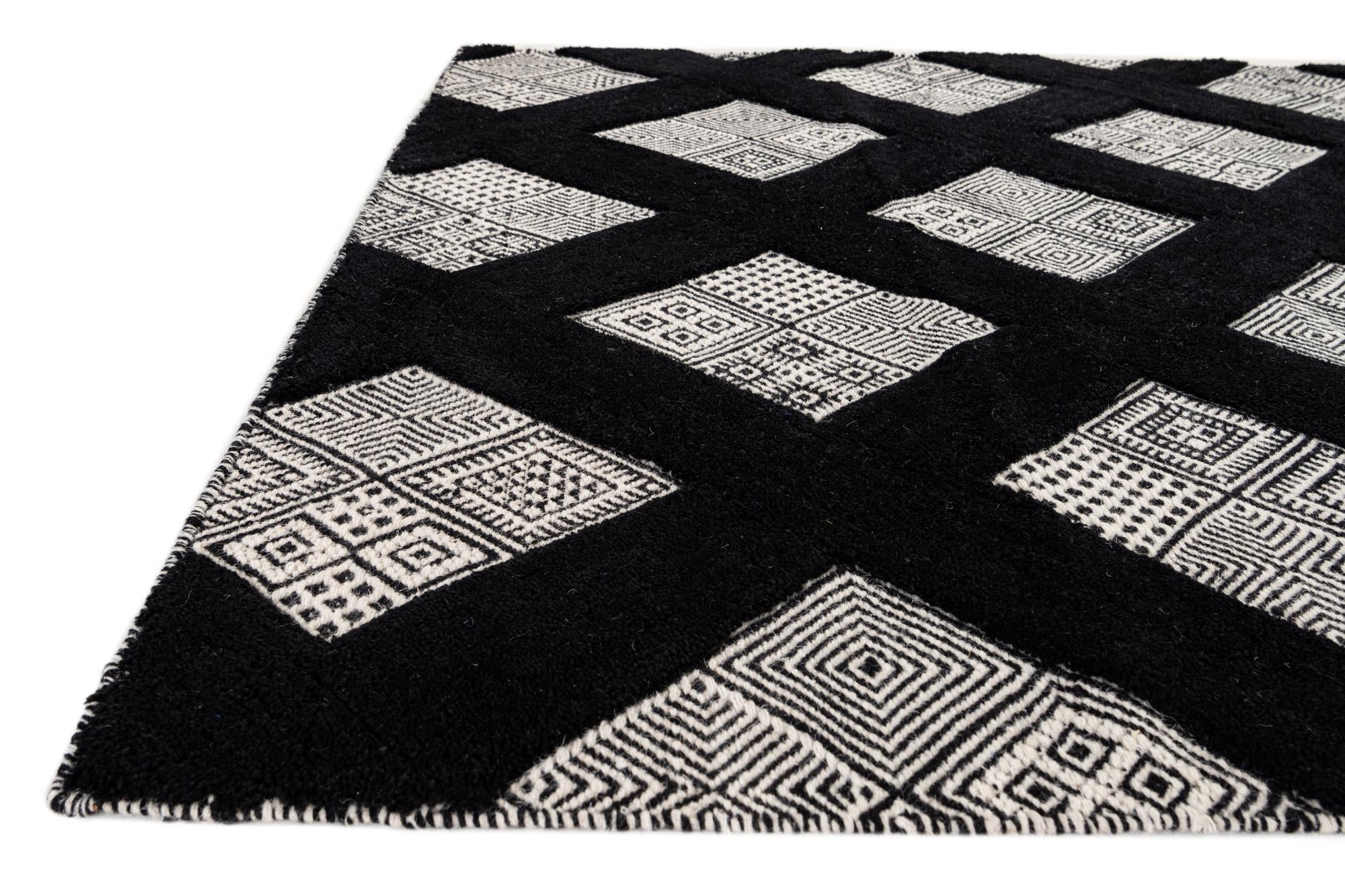 155cm x 245cm Tejido a mano Tejido a mano Alfombra