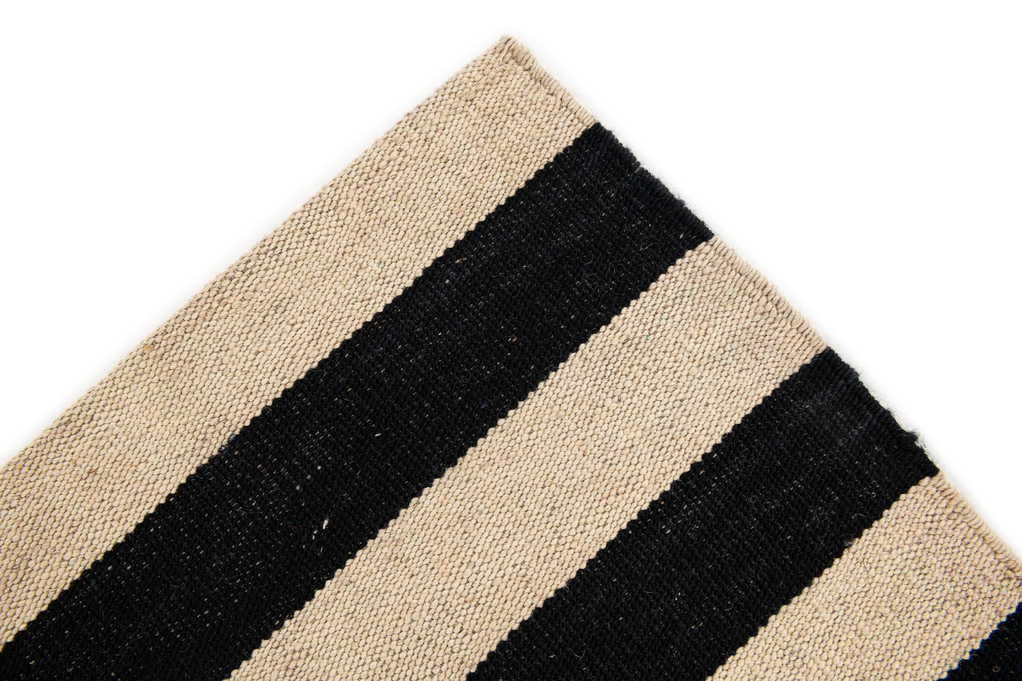 8' 3 x 11' 1 Hand Woven Kilim Modern Wool Rug