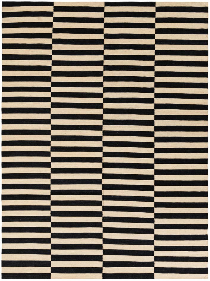 Detail image of 8' 3 x 11' 1 Hand Woven Kilim Modern Wool Rug