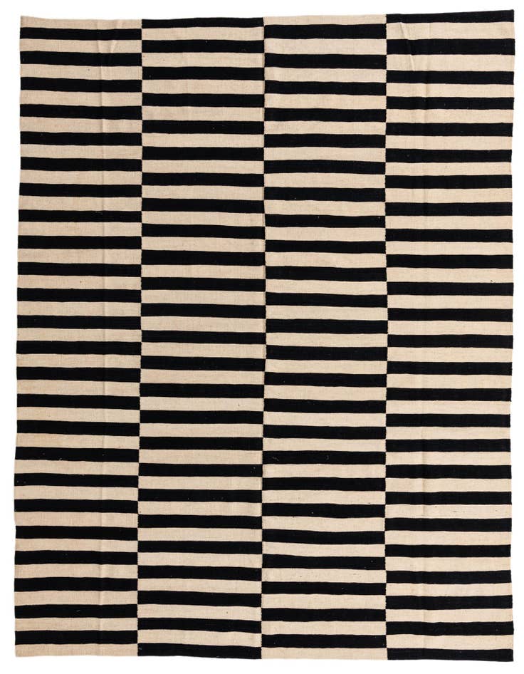 Detail image of 8' 4 x 9' 8 Hand Woven Kilim Modern Wool Rug