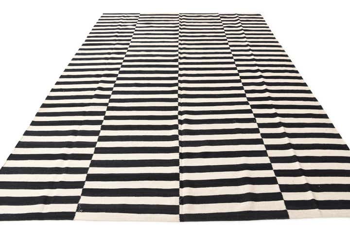 8' 2 x 11' 3 Hand Woven Kilim Modern Wool Rug