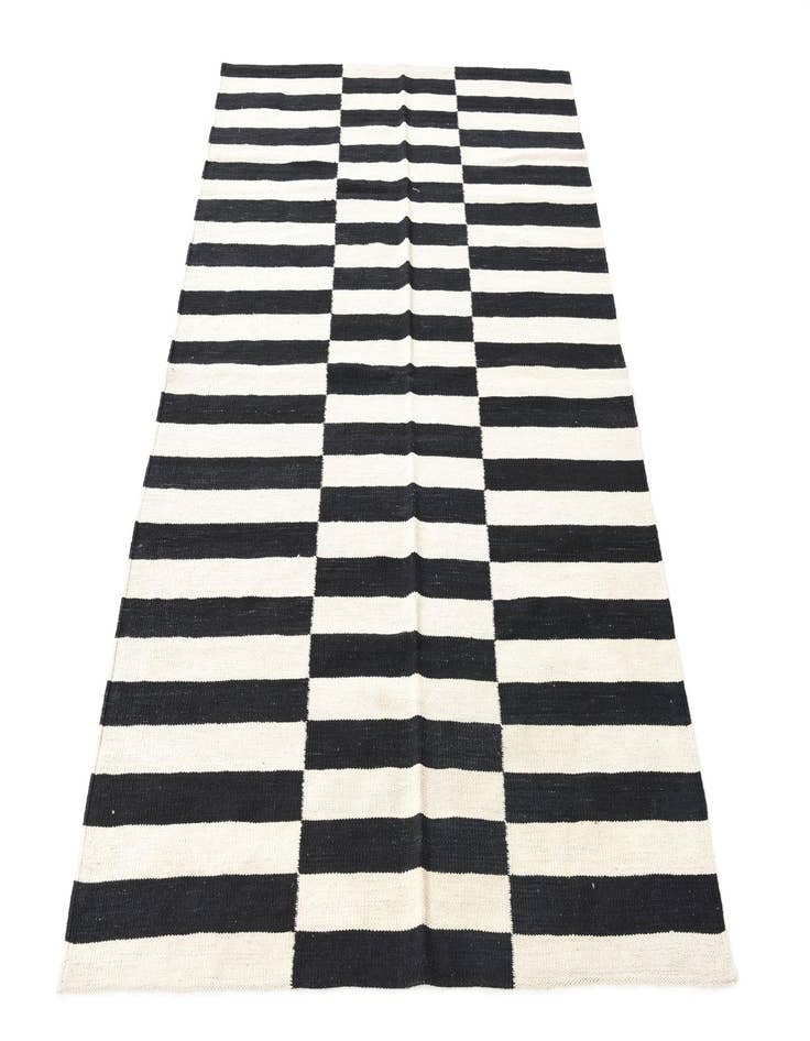 Detail image of 4' 2 x 5' 10  Hand Woven Kilim Modern Wool Rug