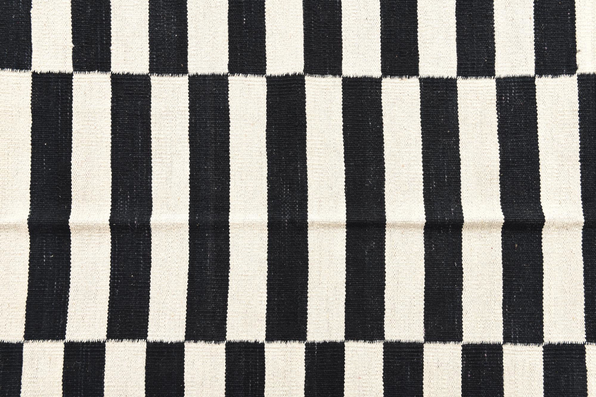 4' 2 x 5' 10 Hand Woven Kilim Modern Wool Rug