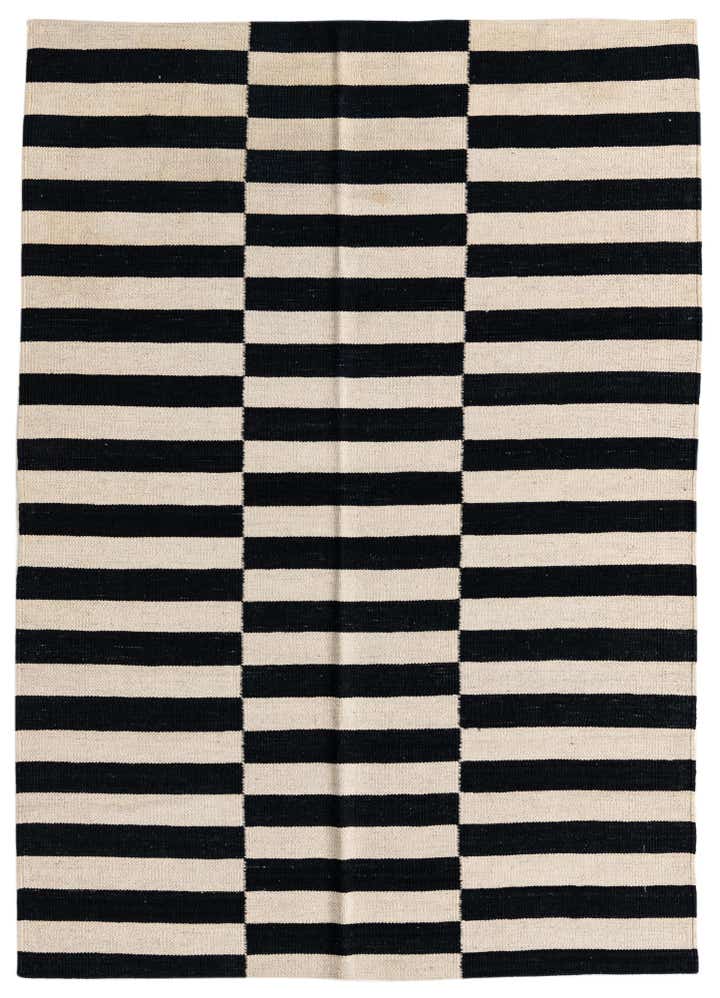 4' 2 x 5' 10 Hand Woven Kilim Modern Wool Rug