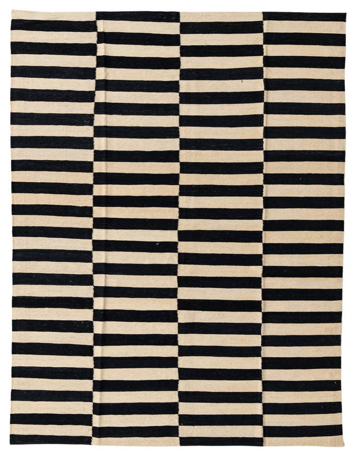 Detail image of 5' 7 x 7' 10 Hand Woven Kilim Modern Wool Rug