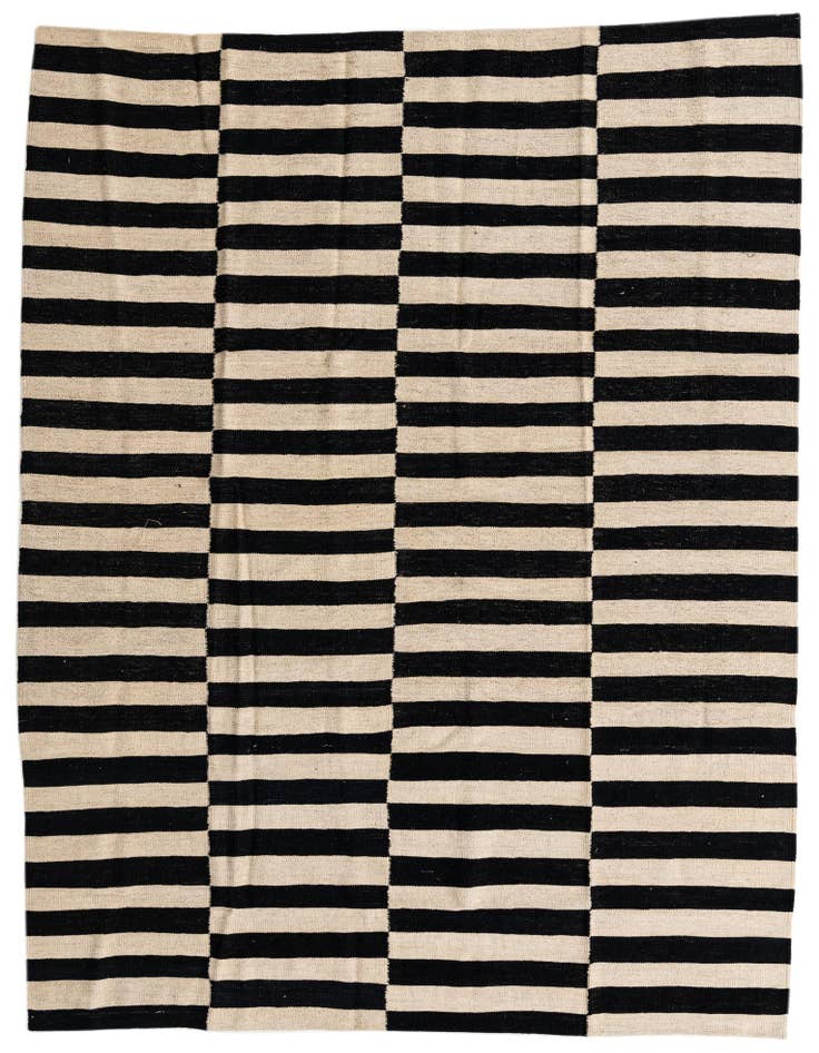 Detail image of 5' 10 x 7' 8 Hand Woven Kilim Modern Wool Rug