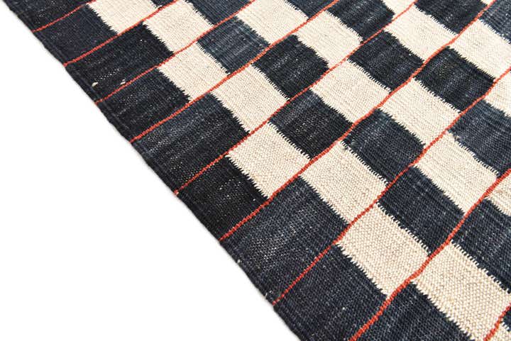 6' 8 x 9' 8 Hand Woven Kilim Modern Wool Rug