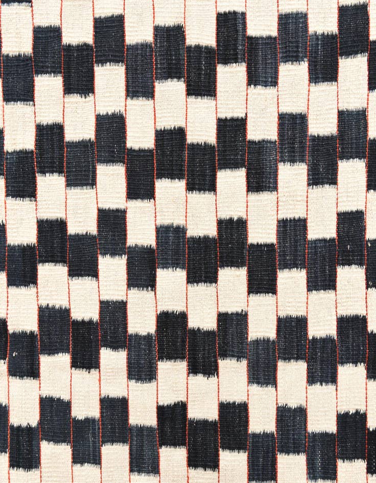 Detail image of 6' 8 x 9' 8  Hand Woven Kilim Modern Wool Rug