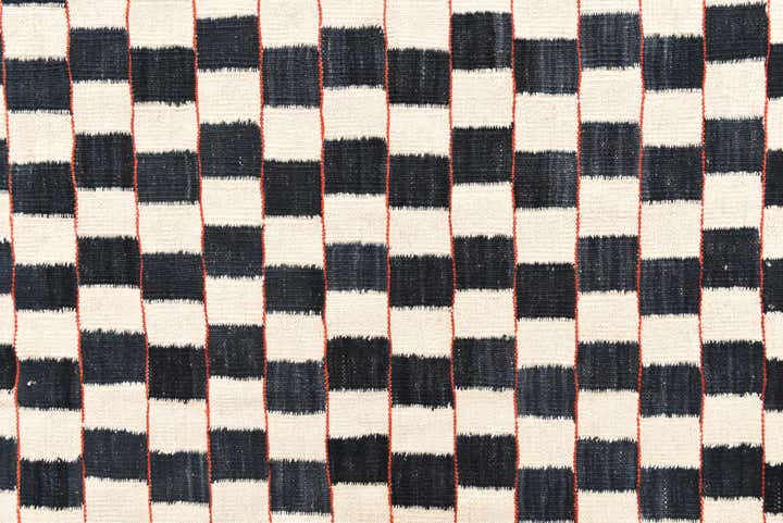 6' 8 x 9' 8 Hand Woven Kilim Modern Wool Rug