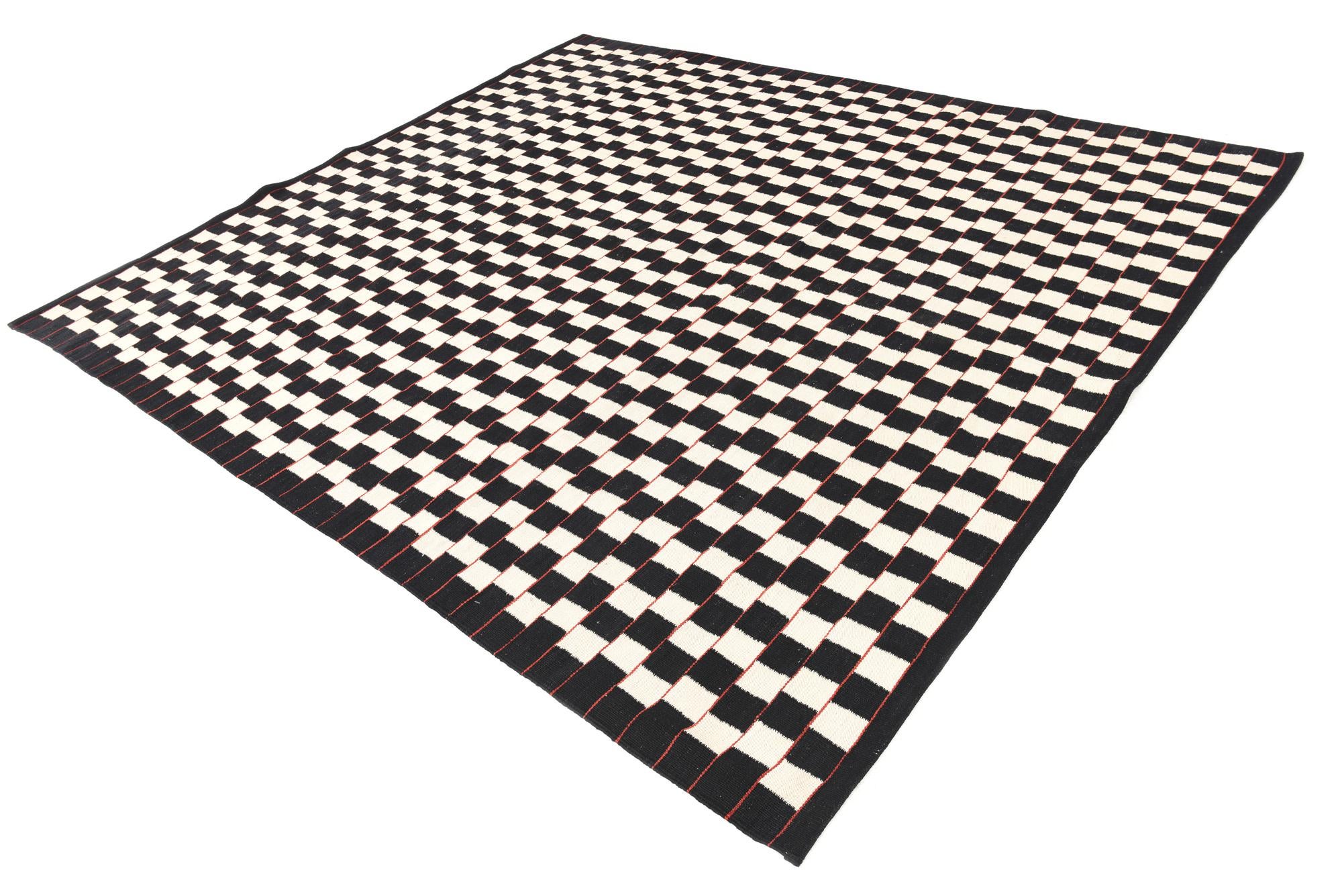 8' 3 x 9' 5 Hand Woven Kilim Modern Wool Rug
