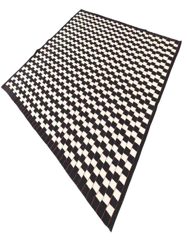 Detail image of 8' 3 x 9' 5  Hand Woven Kilim Modern Wool Rug