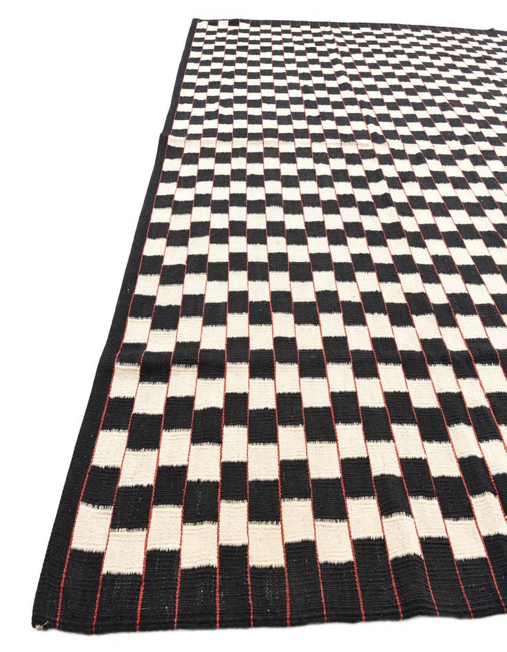 Detail image of 8' 3 x 9' 5  Hand Woven Kilim Modern Wool Rug
