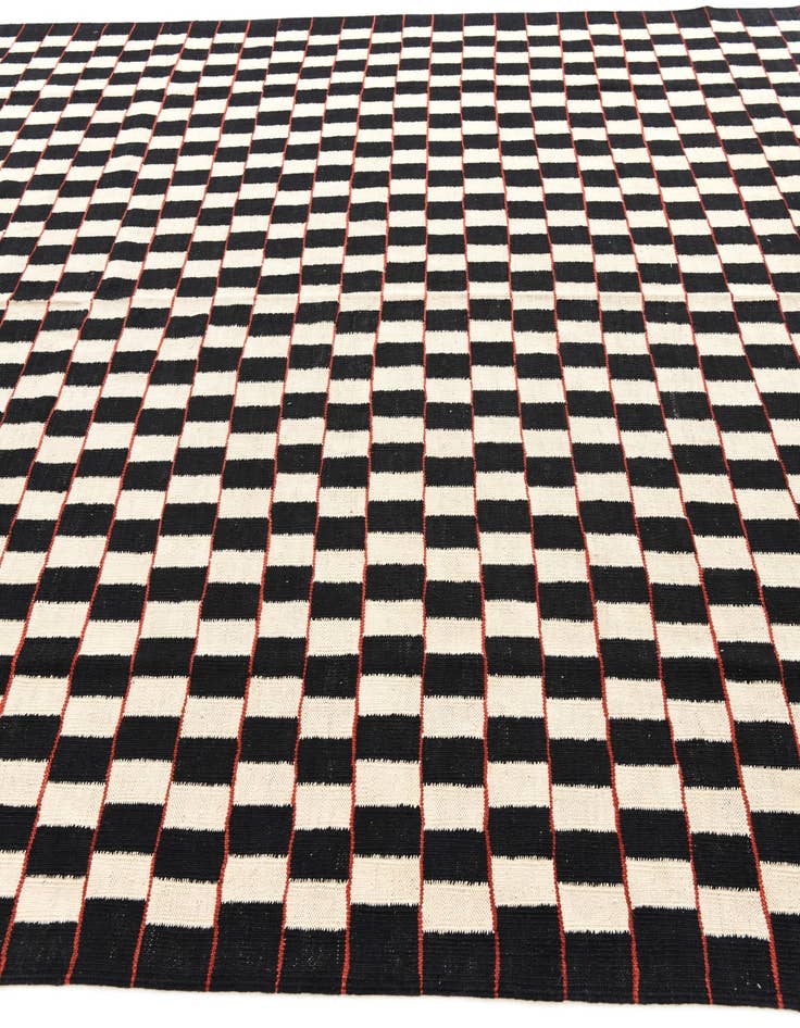 Detail image of 8' 3 x 9' 5  Hand Woven Kilim Modern Wool Rug