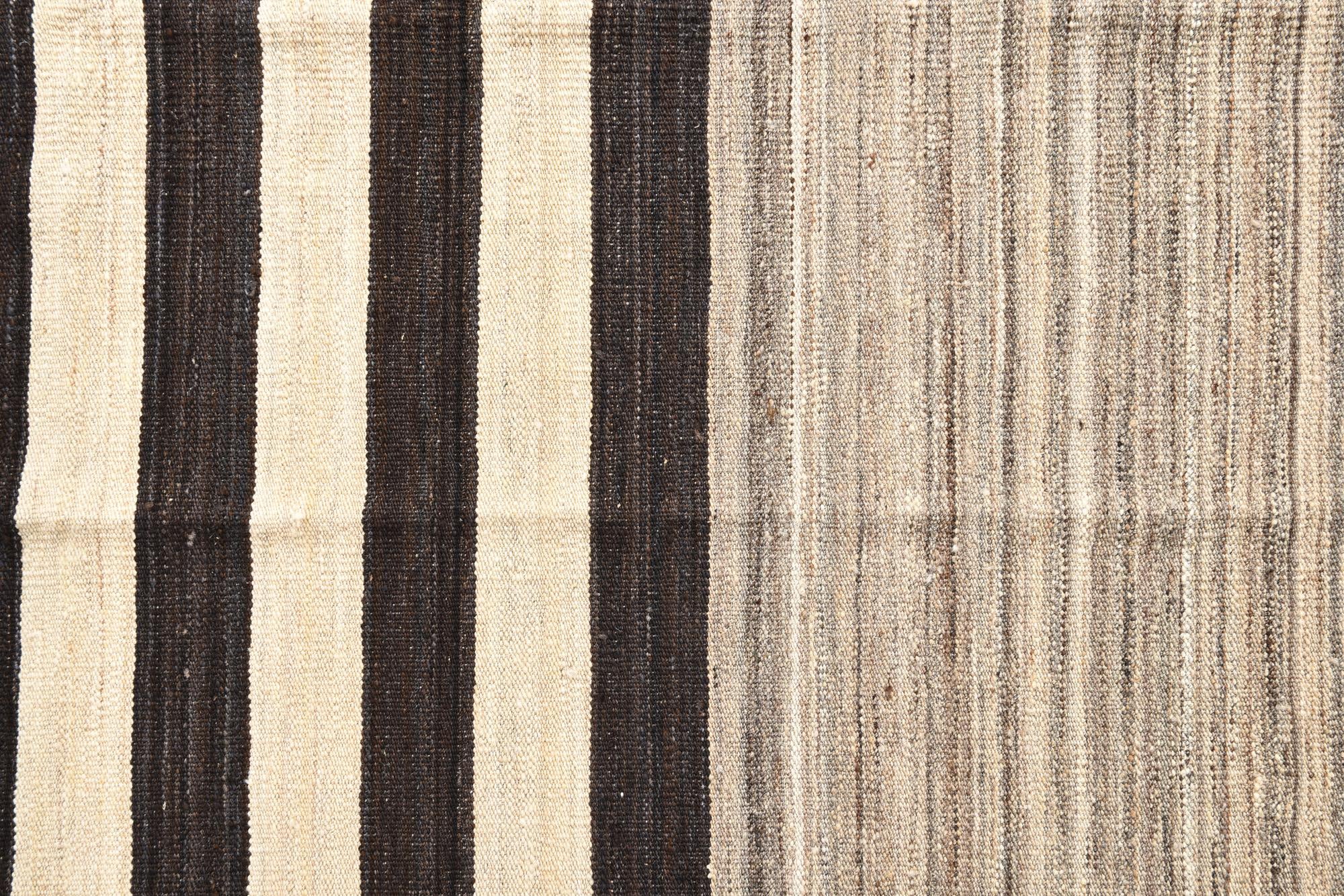 4' 2 x 5' 10 Hand Woven Kilim Modern Wool Rug