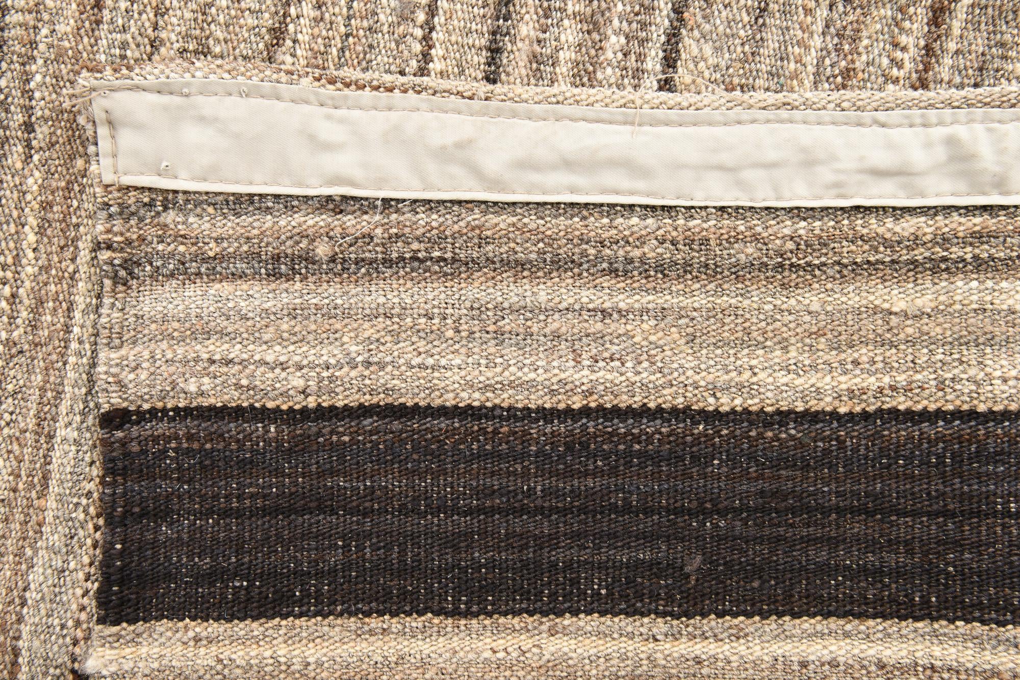 4' 2 x 5' 10 Hand Woven Kilim Modern Wool Rug