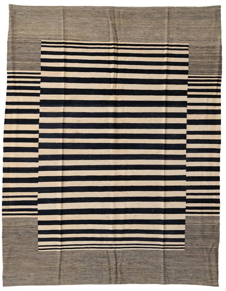 Detail image of 5' 8 x 7' 9 Hand Woven Kilim Modern Wool Rug