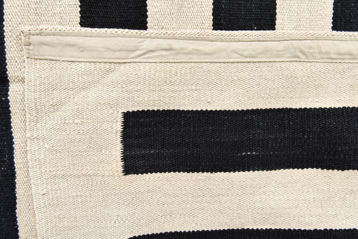 6' 7 x 9' 7 Hand Woven Kilim Modern Wool Rug