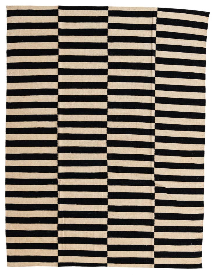 Detail image of 5' 9 x 7' 8 Hand Woven Kilim Modern Wool Rug