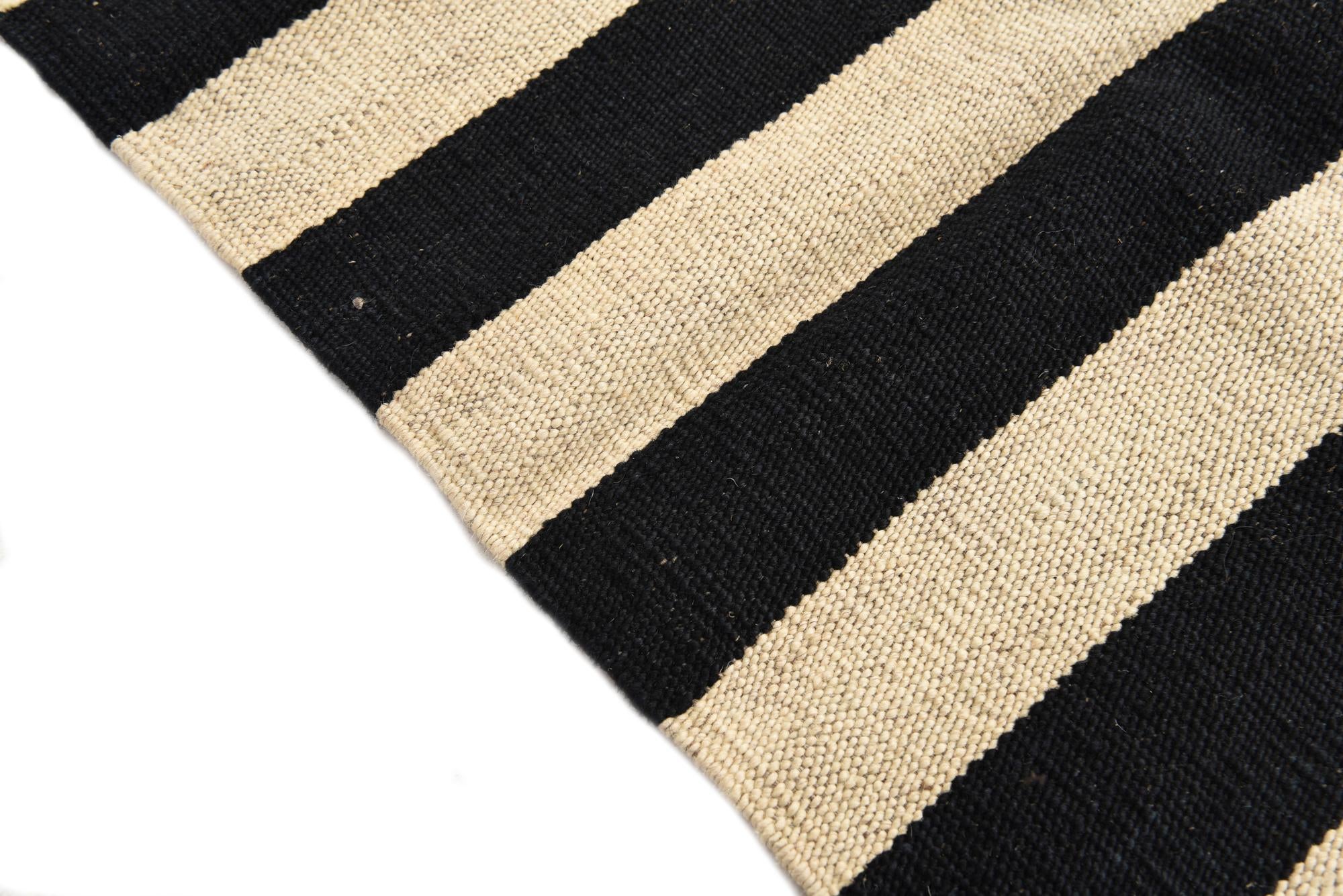 3' 4 x 4' 10 Hand Woven Kilim Modern Wool Rug