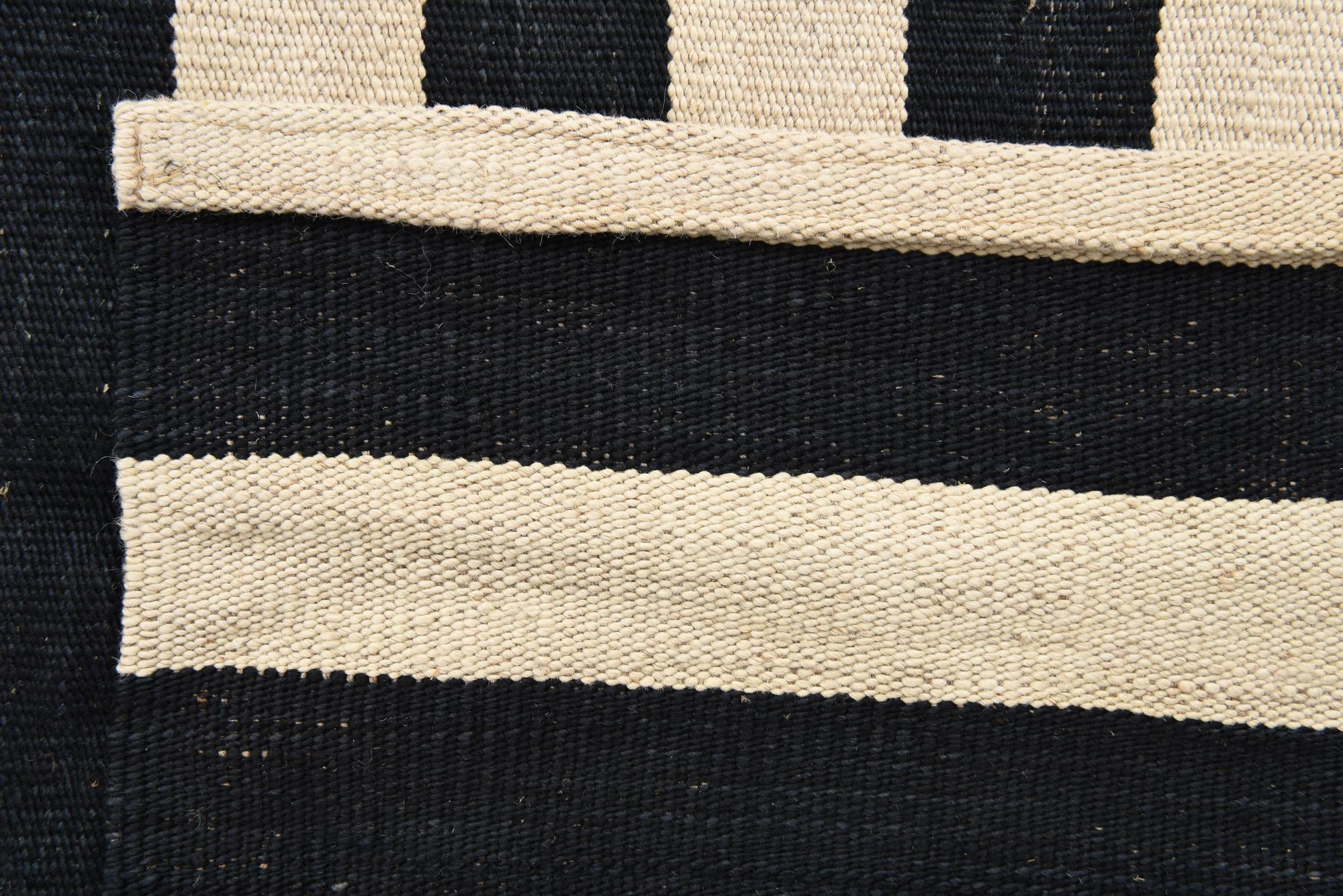 3' 4 x 4' 9 Hand Woven Kilim Modern Wool Rug