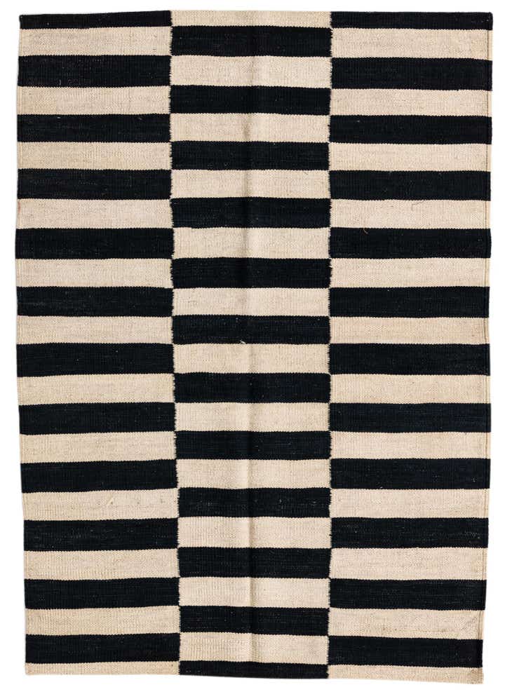 3' 4 x 4' 9 Hand Woven Kilim Modern Wool Rug