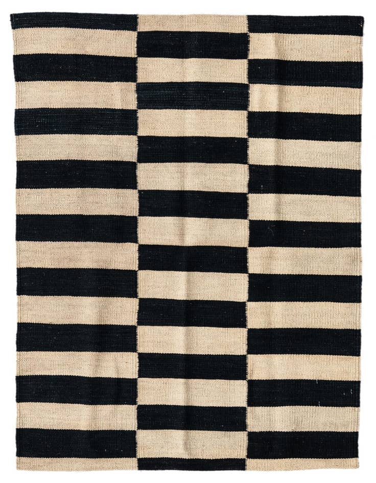 Detail image of 2' 8 x 3' 10 Hand Woven Kilim Modern Wool Rug