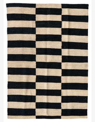 2' 8 x 3' 10 Hand Woven Kilim Modern Wool Rug