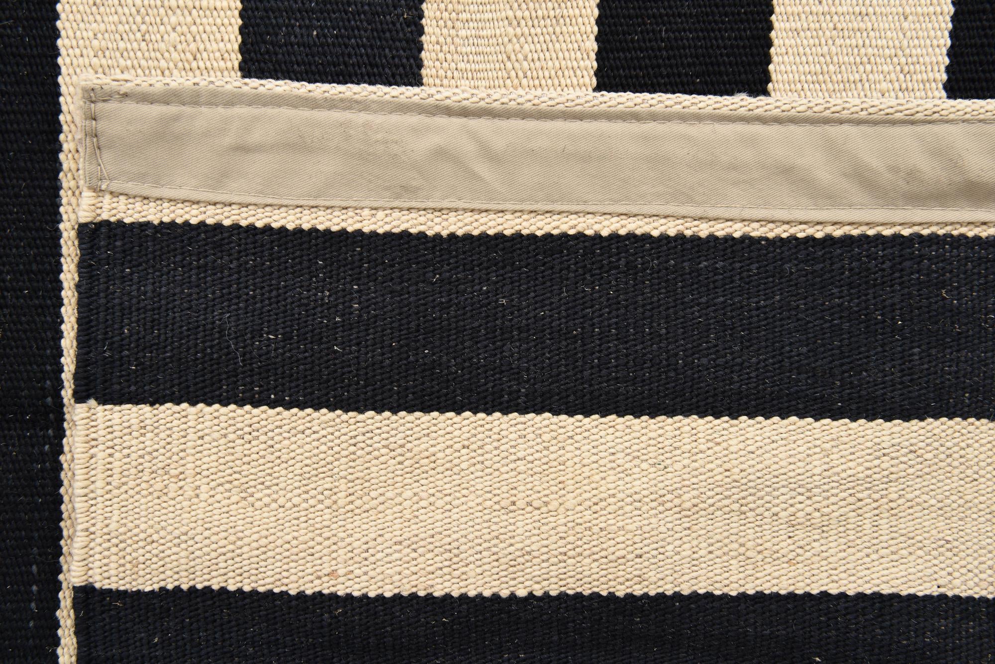 3' 4 x 4' 10 Hand Woven Kilim Modern Wool Rug