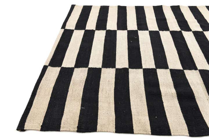 3' 3 x 4' 8 Hand Woven Kilim Modern Wool Rug