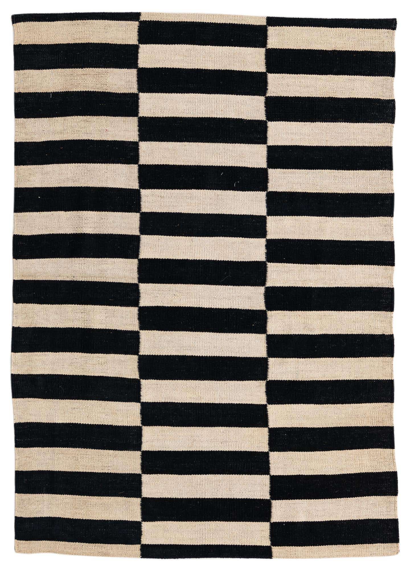 3' 3 x 4' 8 Hand Woven Kilim Modern Wool Rug
