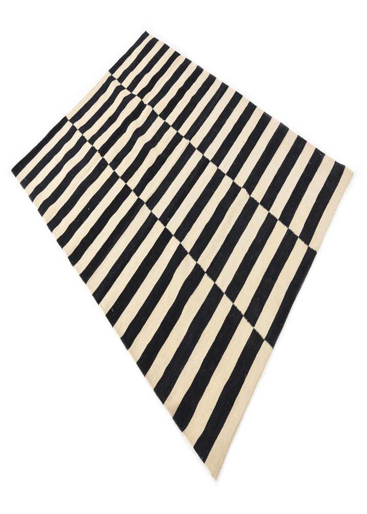 4' 2 x 6' 1 Hand Woven Kilim Modern Wool Rug