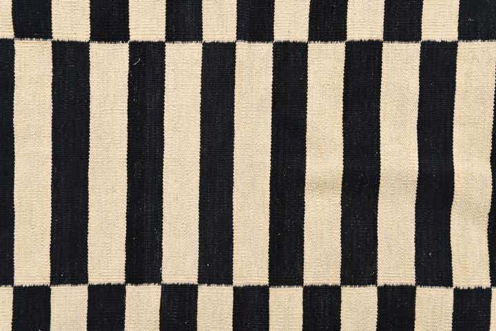 4' 2 x 6' 1 Hand Woven Kilim Modern Wool Rug