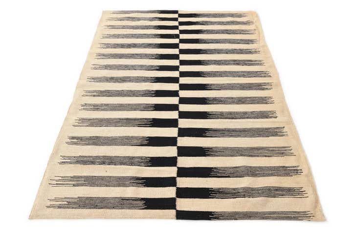 4' 2 x 6' Hand Woven Kilim Modern Wool Rug