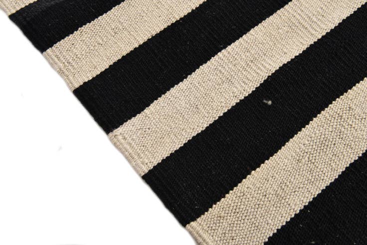 Detail image of 3' 4 x 4' 8 Hand Woven Kilim Modern Wool Rug