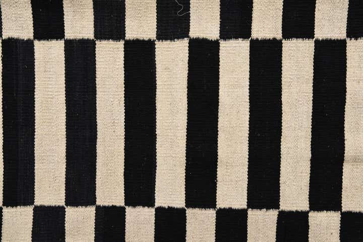 3' 4 x 4' 8 Hand Woven Kilim Modern Wool Rug