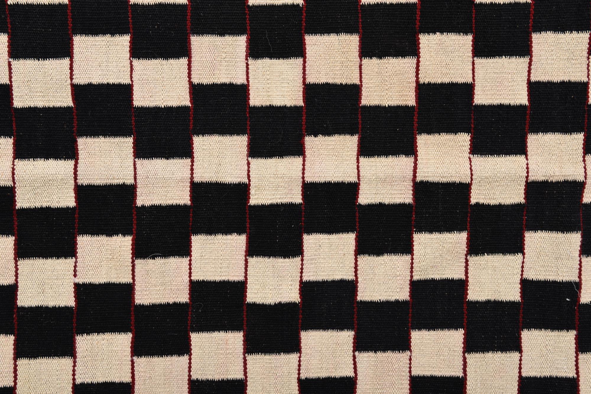 4' 1 x 5' 10 Hand Woven Kilim Modern Wool Rug