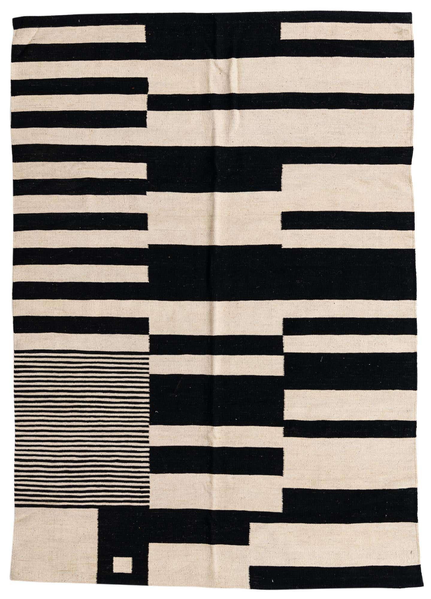 5' x 7' Hand Woven Kilim Modern Wool Rug