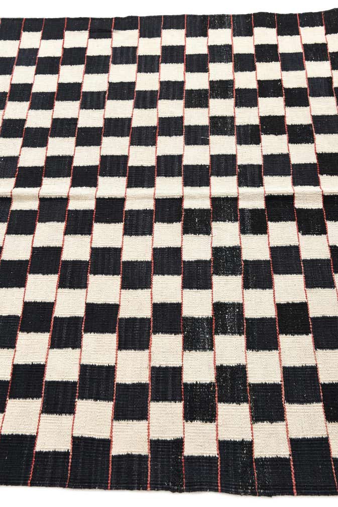 4' 5 x 6' Hand Woven Kilim Modern Wool Rug