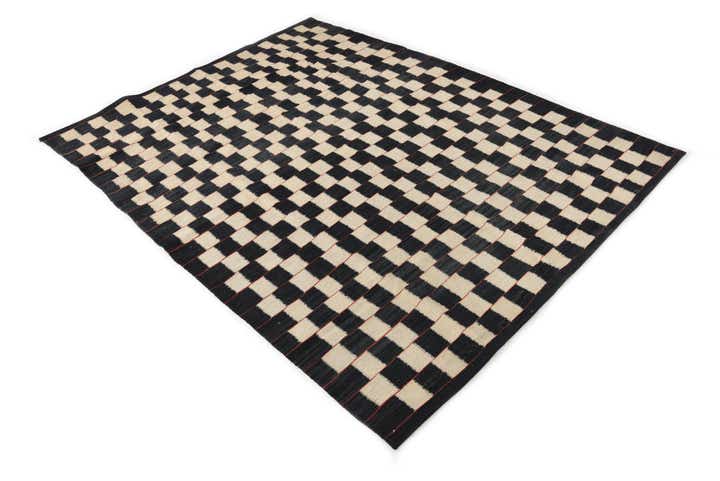 4' 11 x 6' 3 Hand Woven Kilim Modern Wool Rug