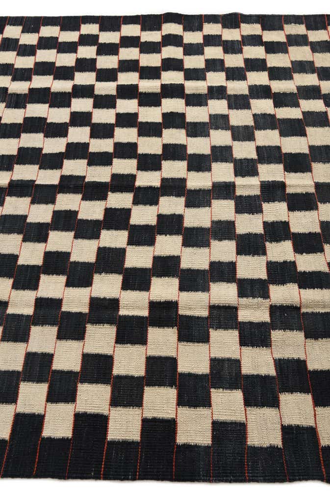 4' 11 x 6' 3 Hand Woven Kilim Modern Wool Rug