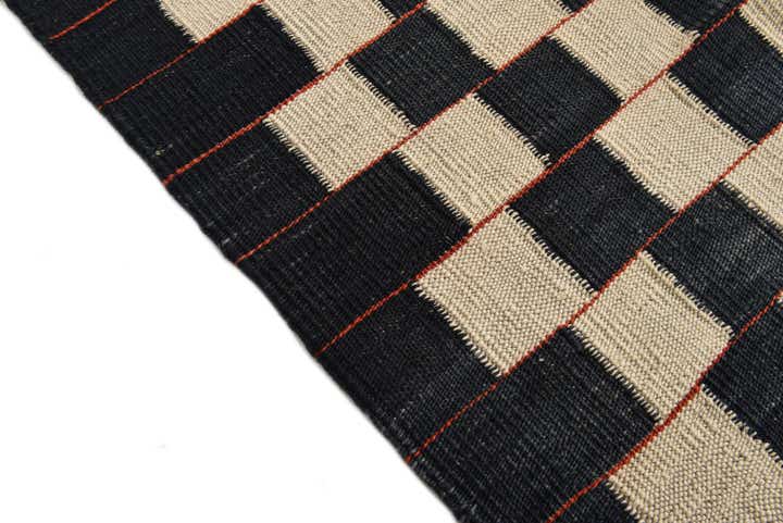 4' 11 x 6' 3 Hand Woven Kilim Modern Wool Rug