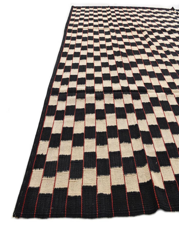 Detail image of 6' 9 x 9' 5  Hand Woven Kilim Modern Wool Rug