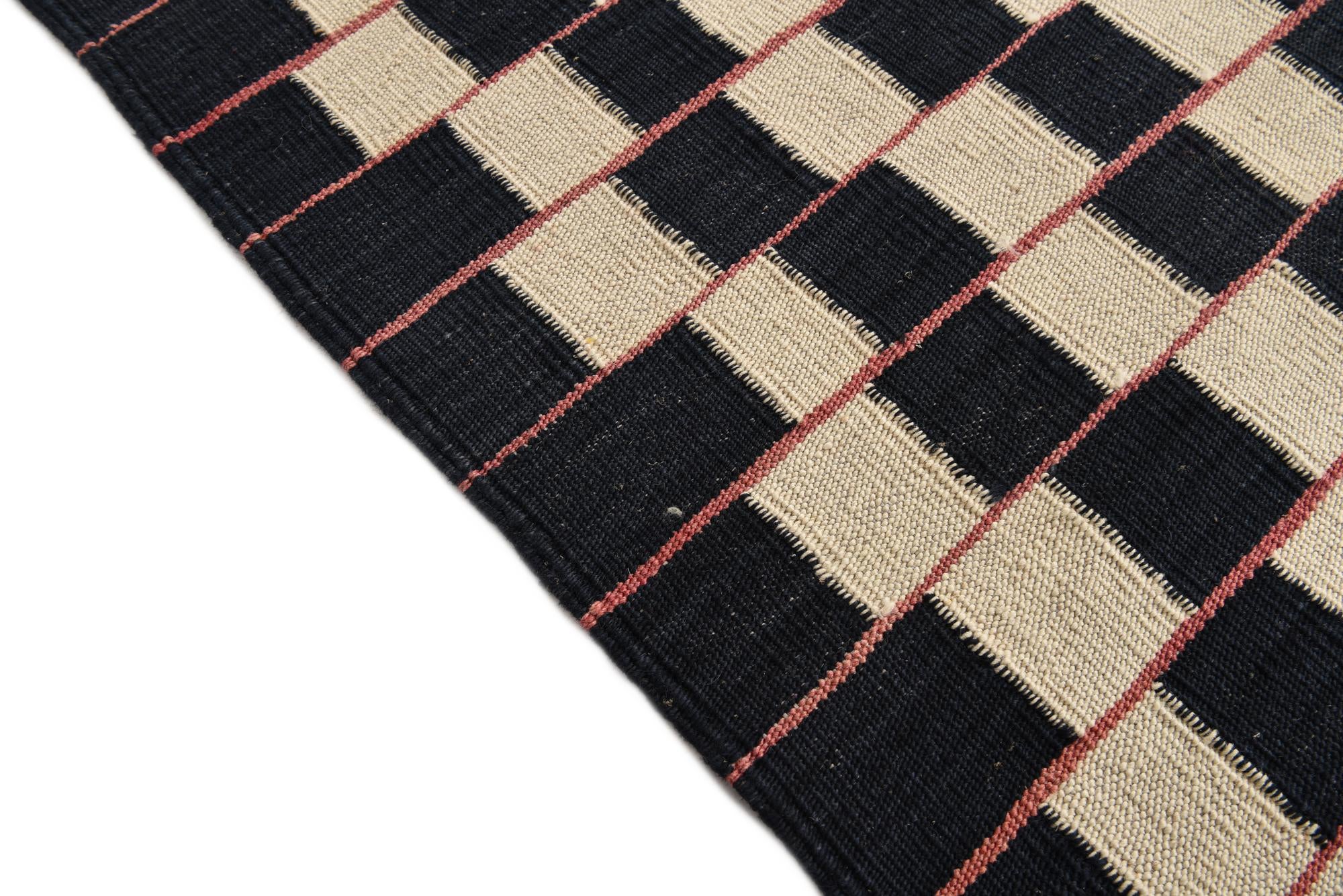 6' 2 x 9' 7 Hand Woven Kilim Modern Wool Rug