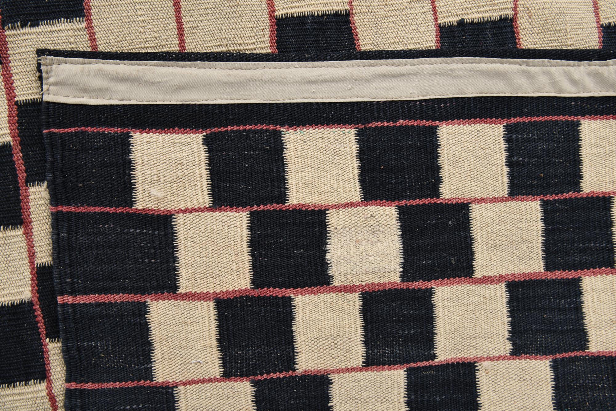 6' 2 x 9' 7 Hand Woven Kilim Modern Wool Rug