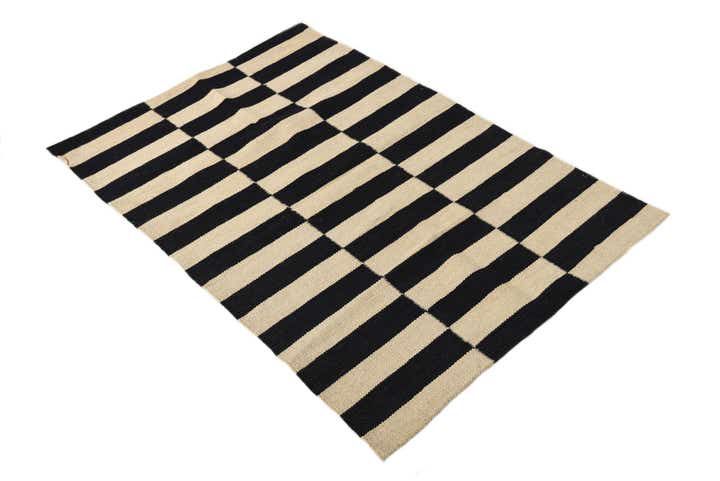 2' 7 x 3' 10 Hand Woven Kilim Modern Wool Rug