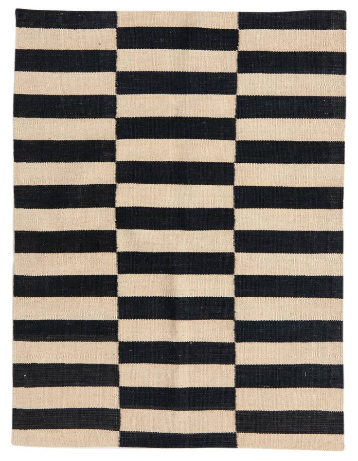 Detail image of 2' 7 x 4' Hand Woven Kilim Modern Wool Rug