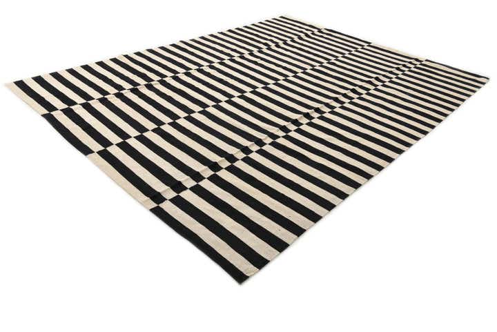 8' 1 x 11' Hand Woven Kilim Modern Wool Rug