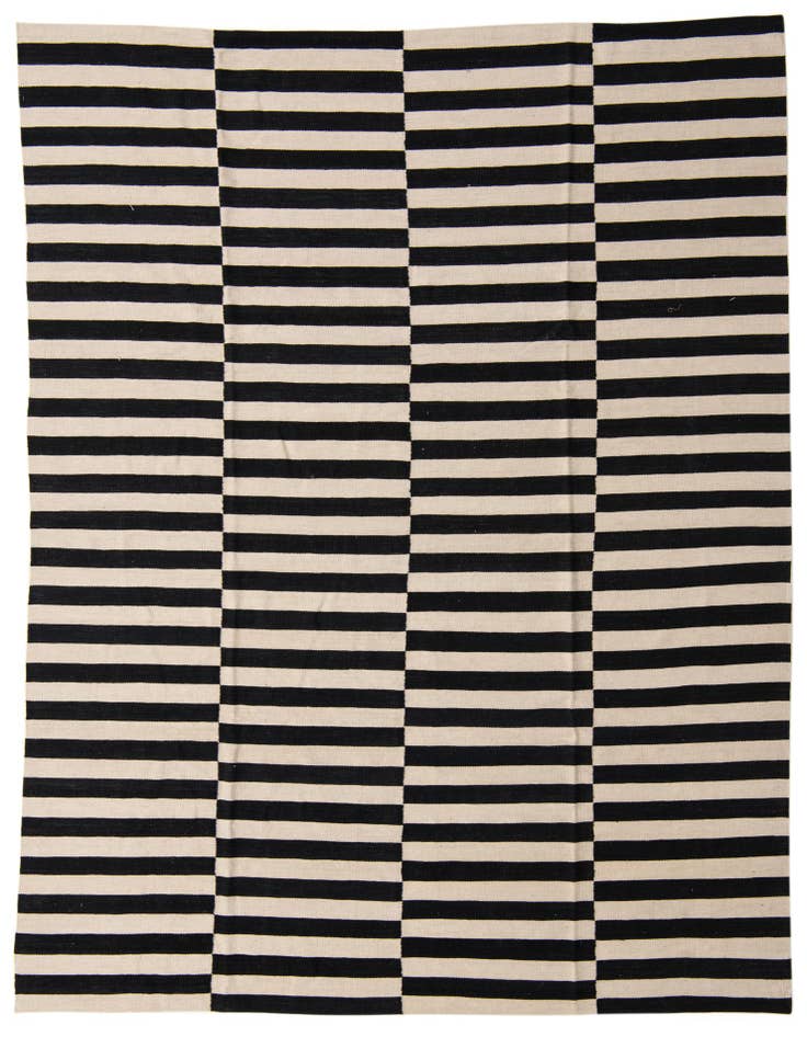 Detail image of 8' 1 x 11' Hand Woven Kilim Modern Wool Rug